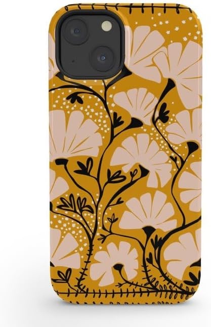 image:imageSociety6 Phone Case for iPhone 16 PRO Tough Stylish Design by Annick Tough Premium Protection Phone Case SnapOn with Wireless Charging Compatibility SilverYellow
